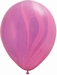Q11 Inch SuperAgate - Pink Violet Rainbow 25ct 