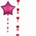 Red Hearts Balloon Tails 