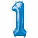 Number 1 Blue Supershape Balloons 