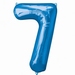Number 7 Blue Supershape Balloons 