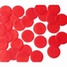 55mm RED Circular Tissue Confetti 250 gr 