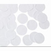 55mm WHITE Circular Tissue Confetti 250 gr 
